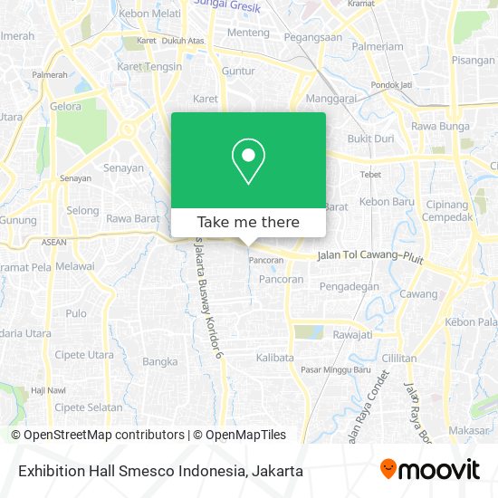 Exhibition Hall Smesco Indonesia map