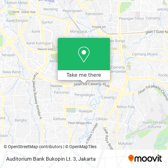 Auditorium Bank Bukopin Lt. 3 map