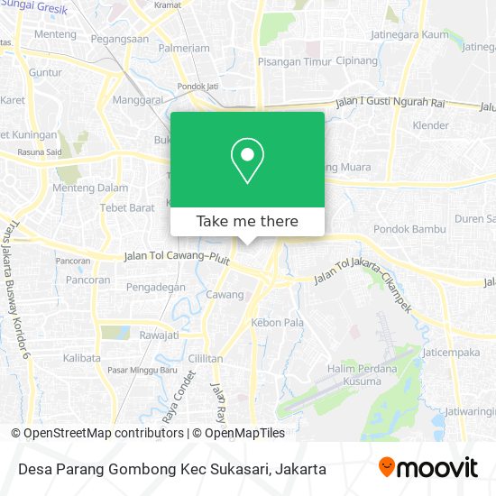 Desa Parang Gombong Kec Sukasari map