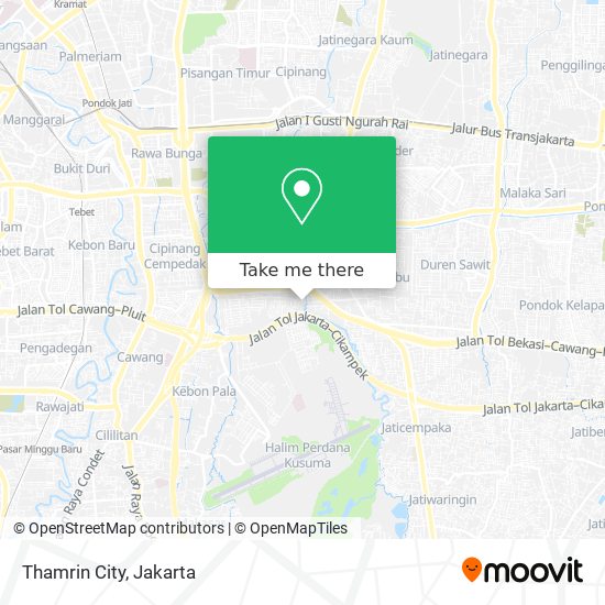 Thamrin City map