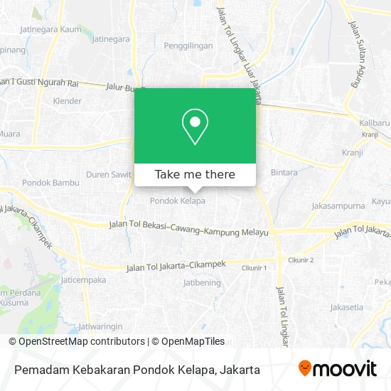 Pemadam Kebakaran Pondok Kelapa map