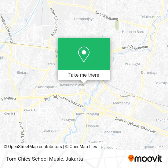 Tom Chics School Music map