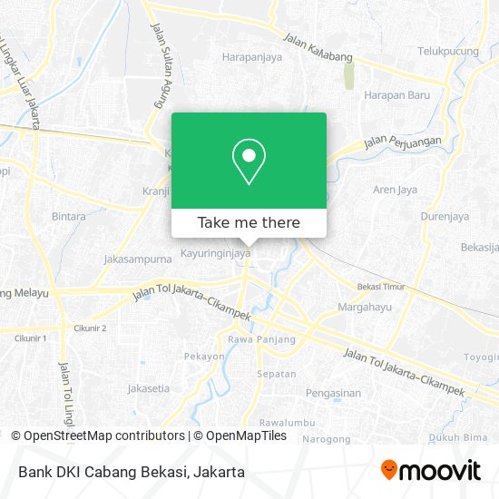 Bank DKI Cabang Bekasi map