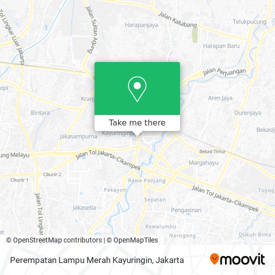 Perempatan Lampu Merah Kayuringin map