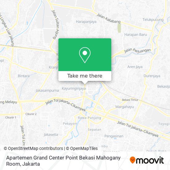 Apartemen Grand Center Point Bekasi Mahogany Room map