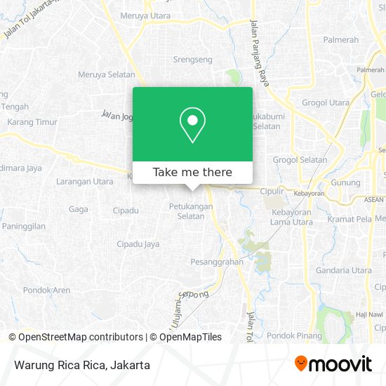 Warung Rica Rica map