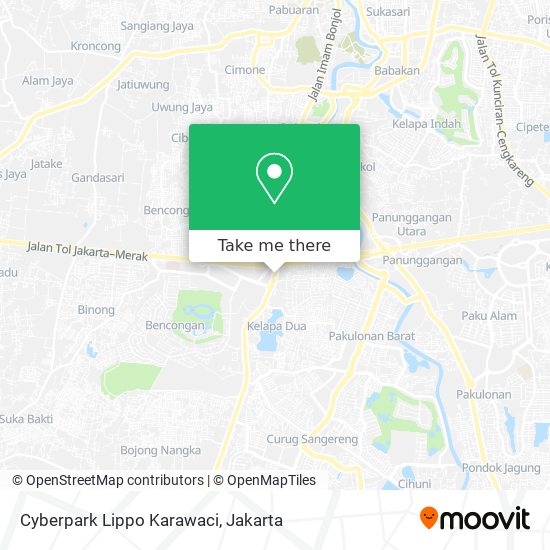 Cyberpark Lippo Karawaci map