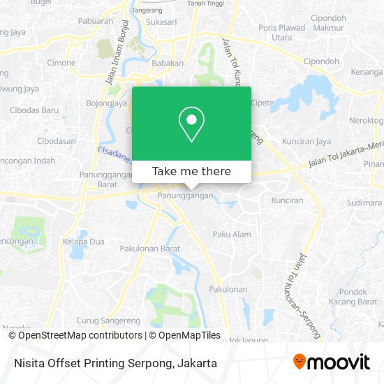 Nisita Offset Printing Serpong map