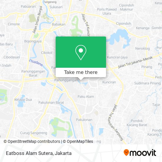 Eatboss Alam Sutera map