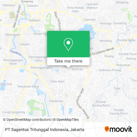 PT Sagentus Tritunggal Indonesia map