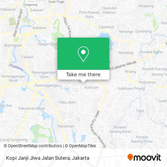 Kopi Janji Jiwa Jalan Sutera map