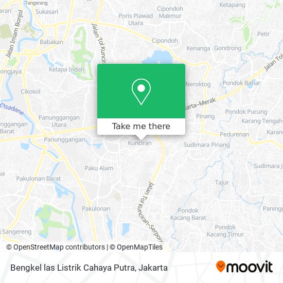 Bengkel las Listrik Cahaya Putra map