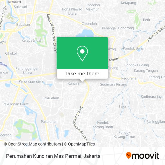 Perumahan Kunciran Mas Permai map