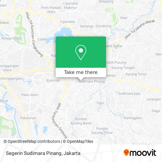 Segerin Sudimara Pinang map