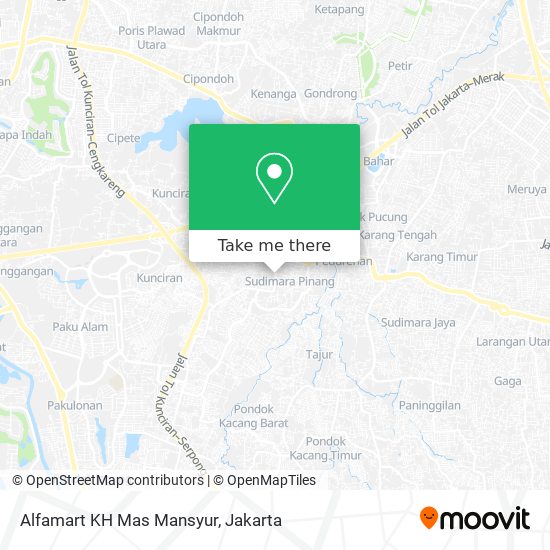 Alfamart KH Mas Mansyur map