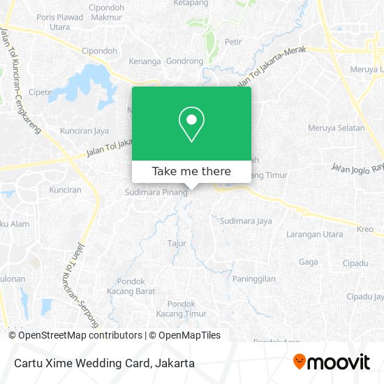 Cartu Xime Wedding Card map