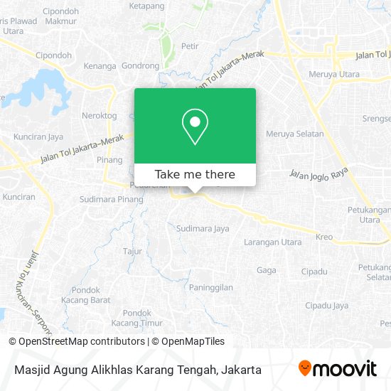 Masjid Agung Alikhlas Karang Tengah map