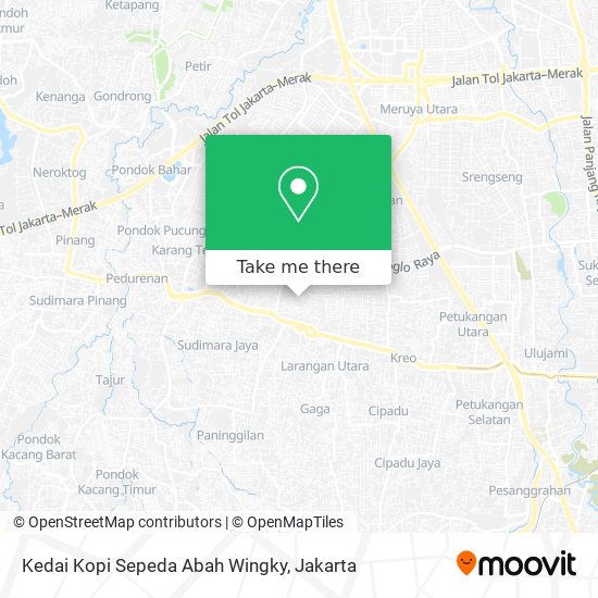 Kedai Kopi Sepeda Abah Wingky map