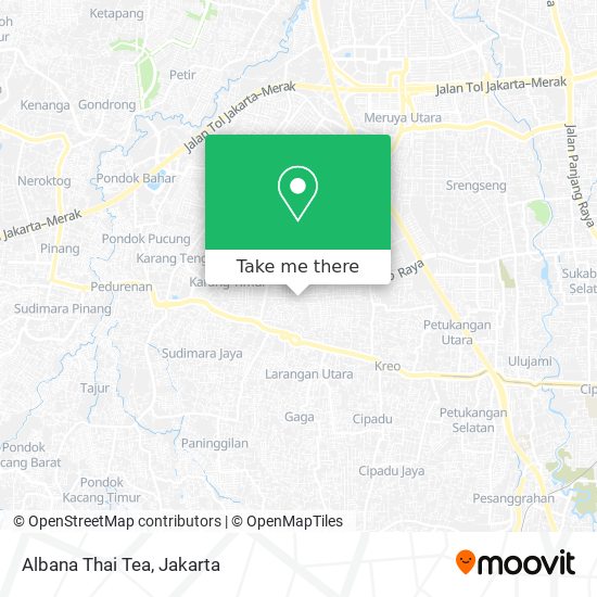 Albana Thai Tea map