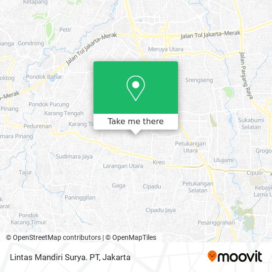 Lintas Mandiri Surya. PT map