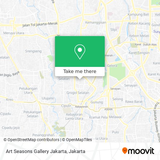 Art Seasons Gallery Jakarta map