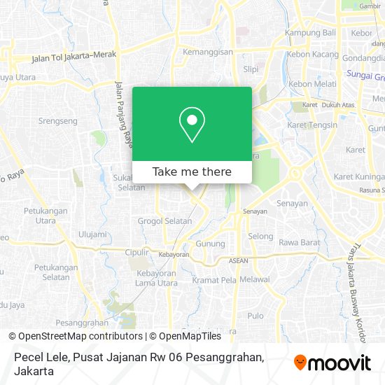 Pecel Lele, Pusat Jajanan Rw 06 Pesanggrahan map