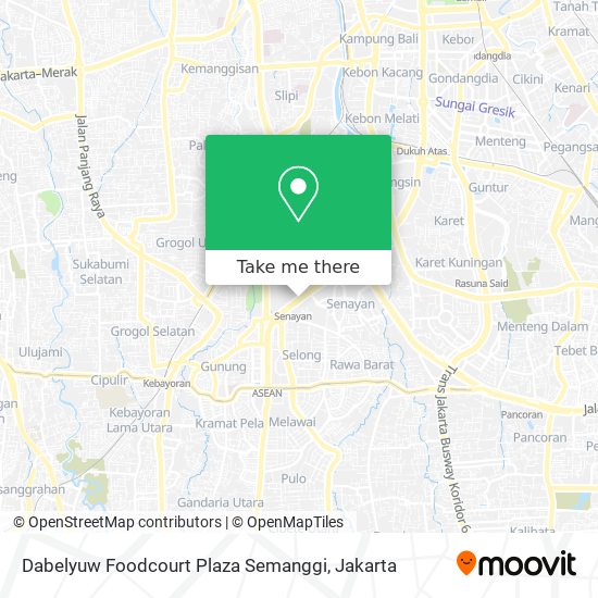 Dabelyuw Foodcourt Plaza Semanggi map