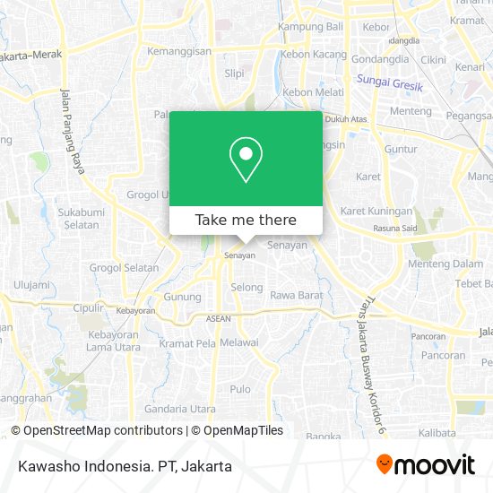 Kawasho Indonesia. PT map