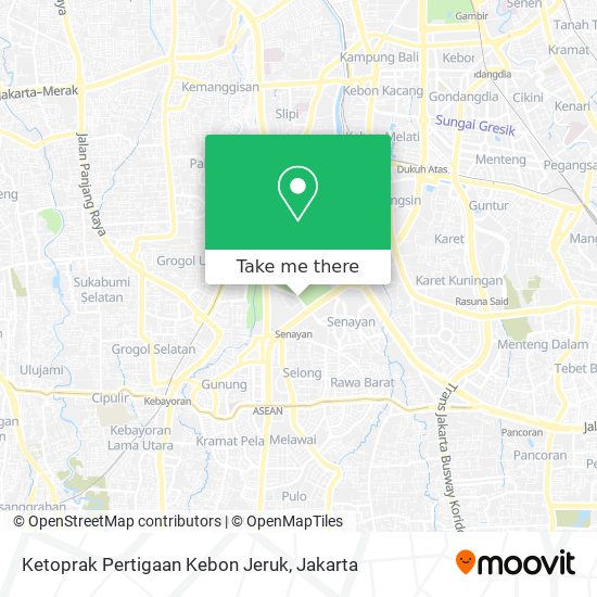 Ketoprak Pertigaan Kebon Jeruk map