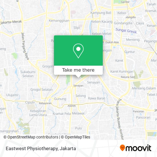 Eastwest Physiotherapy map