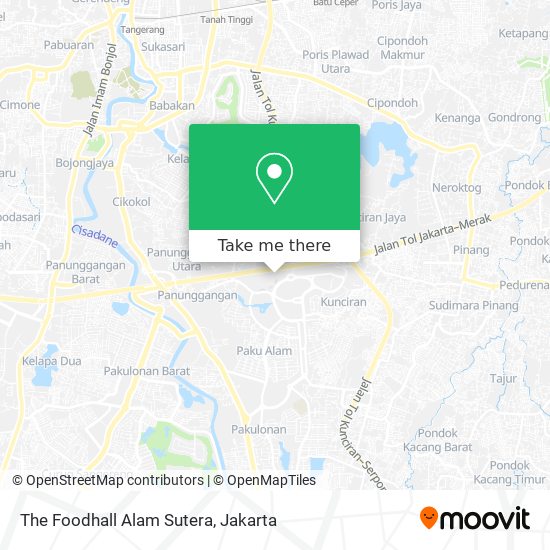 The Foodhall Alam Sutera map