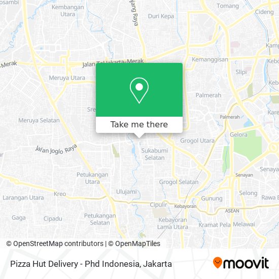 Pizza Hut Delivery - Phd Indonesia map