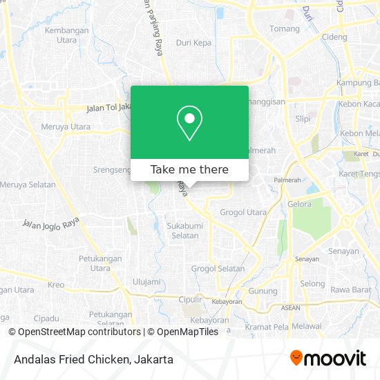 Andalas Fried Chicken map