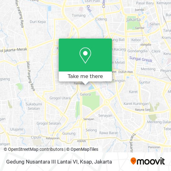 Gedung Nusantara III Lantai VI, Ksap map