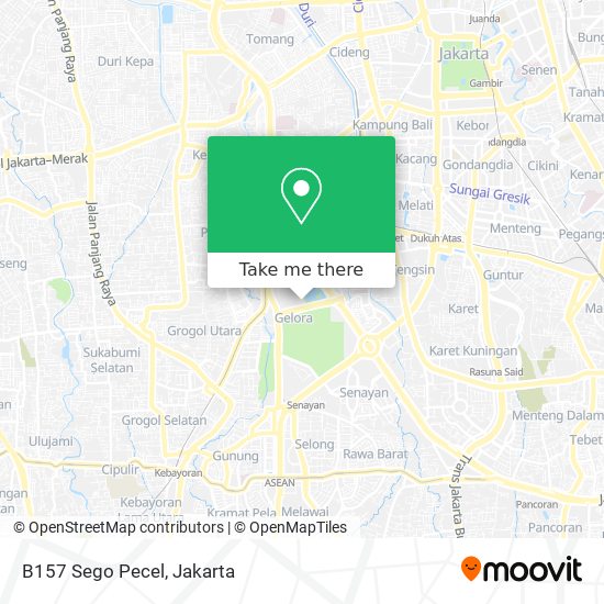 B157 Sego Pecel map