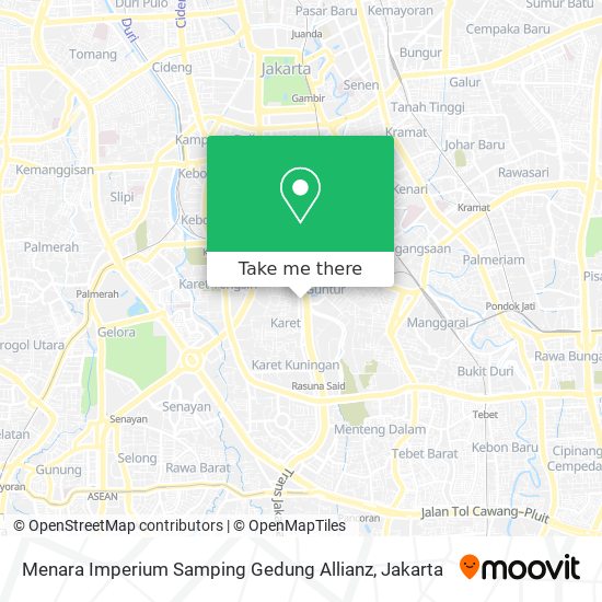 Menara Imperium Samping Gedung Allianz map