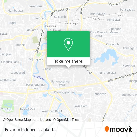 Favorita Indonesia map