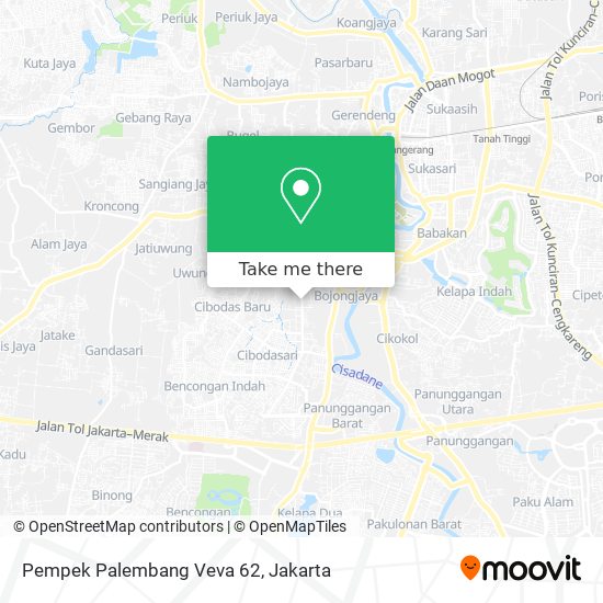 Pempek Palembang Veva 62 map