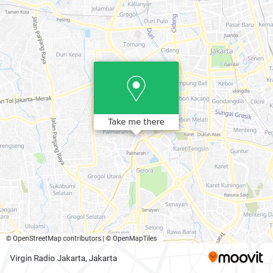 Virgin Radio Jakarta map