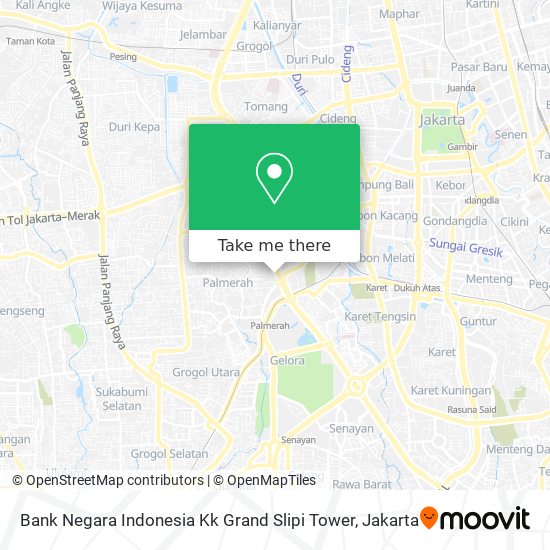 Bank Negara Indonesia Kk Grand Slipi Tower map