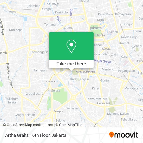 Artha Graha 16th Floor map