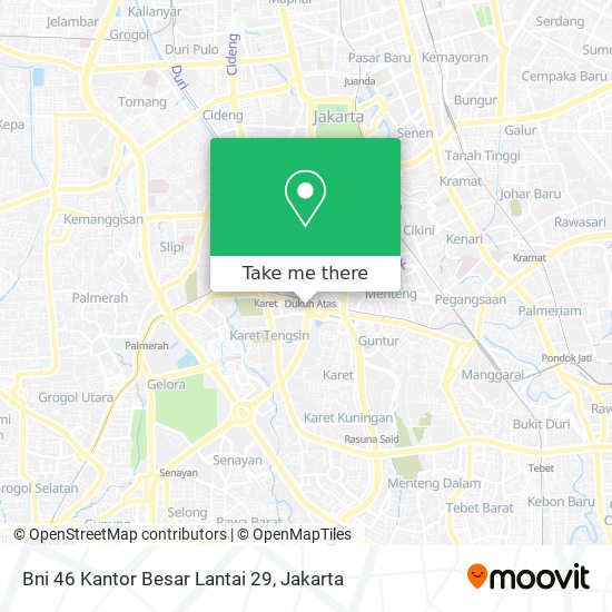 Bni 46 Kantor Besar Lantai 29 map