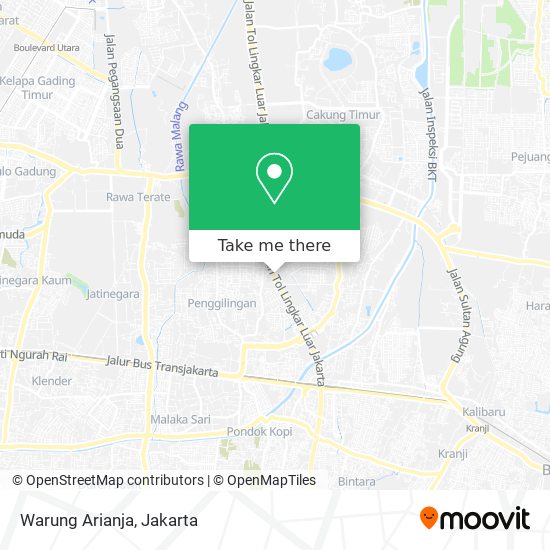 Warung Arianja map