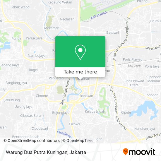 Warung Dua Putra Kuningan map