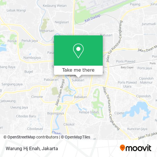 Warung Hj Enah map