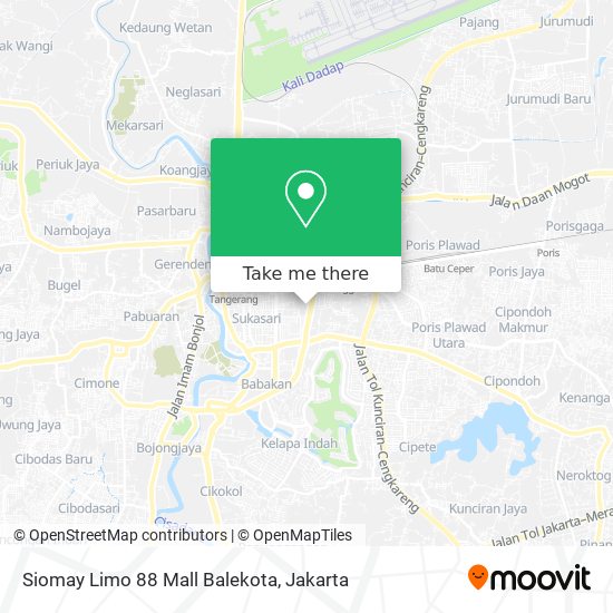 Siomay Limo 88 Mall Balekota map