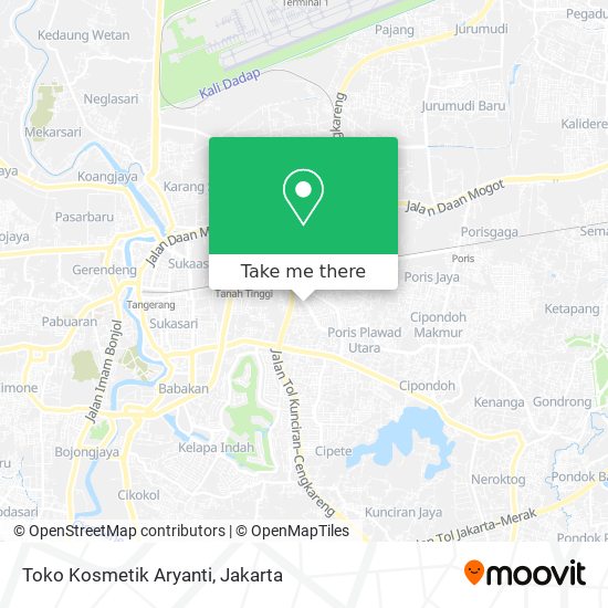 Toko Kosmetik Aryanti map