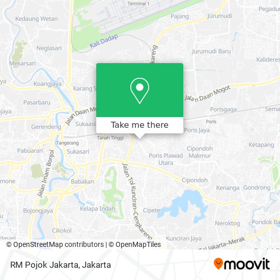 RM Pojok Jakarta map