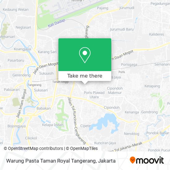 Warung Pasta Taman Royal Tangerang map