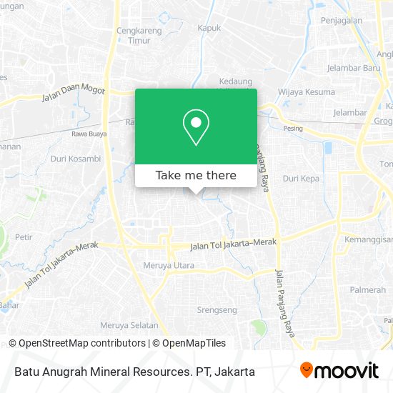 Batu Anugrah Mineral Resources. PT map